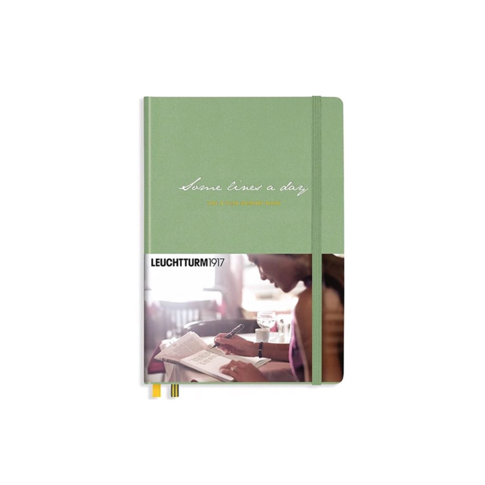 The 5 year memory book, Some lines a day - Leuchtturm1917 - Sage, hard cover, A5