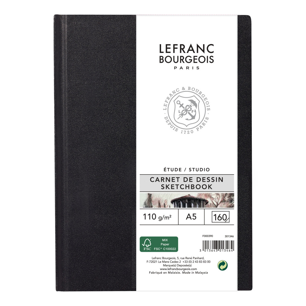Szkicownik Studio - Lefranc & Bourgeois - A5, 110 g, 160 stron