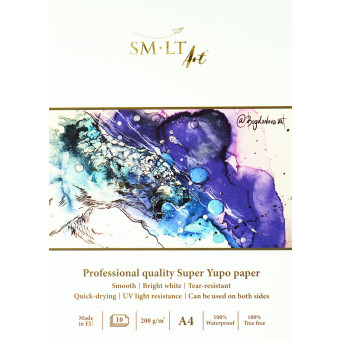 Professional Super Yupo paper pad - SM-LT - A4, 200 g, 10 sheets