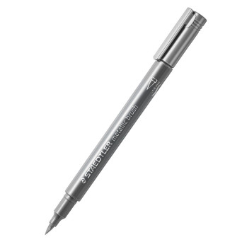 Pisak pędzelkowy - Staedtler - srebrny, 1-6 mm