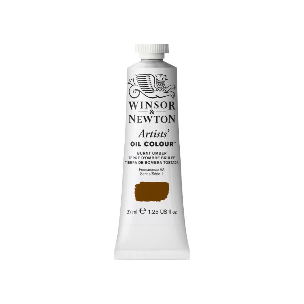 Farba olejna Artists' Oil Colour - Winsor & Newton - Burnt Umber, 37 ml