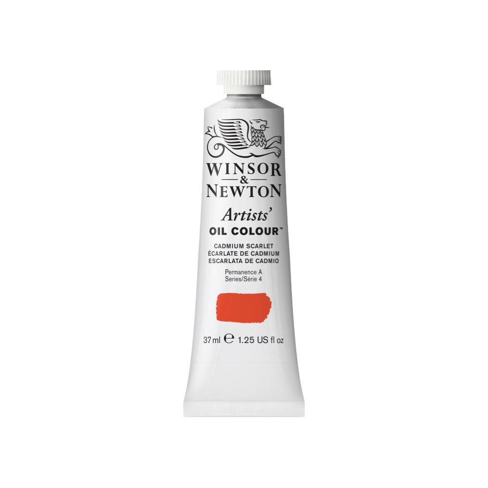 Farba olejna Artists' Oil Colour - Winsor & Newton - Cadmium Scarlet, 37 ml