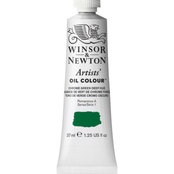 Farba olejna Artists' Oil Colour - Winsor & Newton - Chrome Green Deep Hue, 37 ml