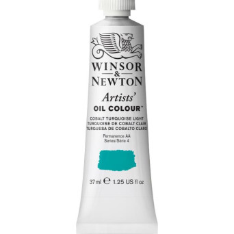 Farba olejna Artists' Oil Colour - Winsor & Newton - Cobalt Turquoise Light, 37 ml