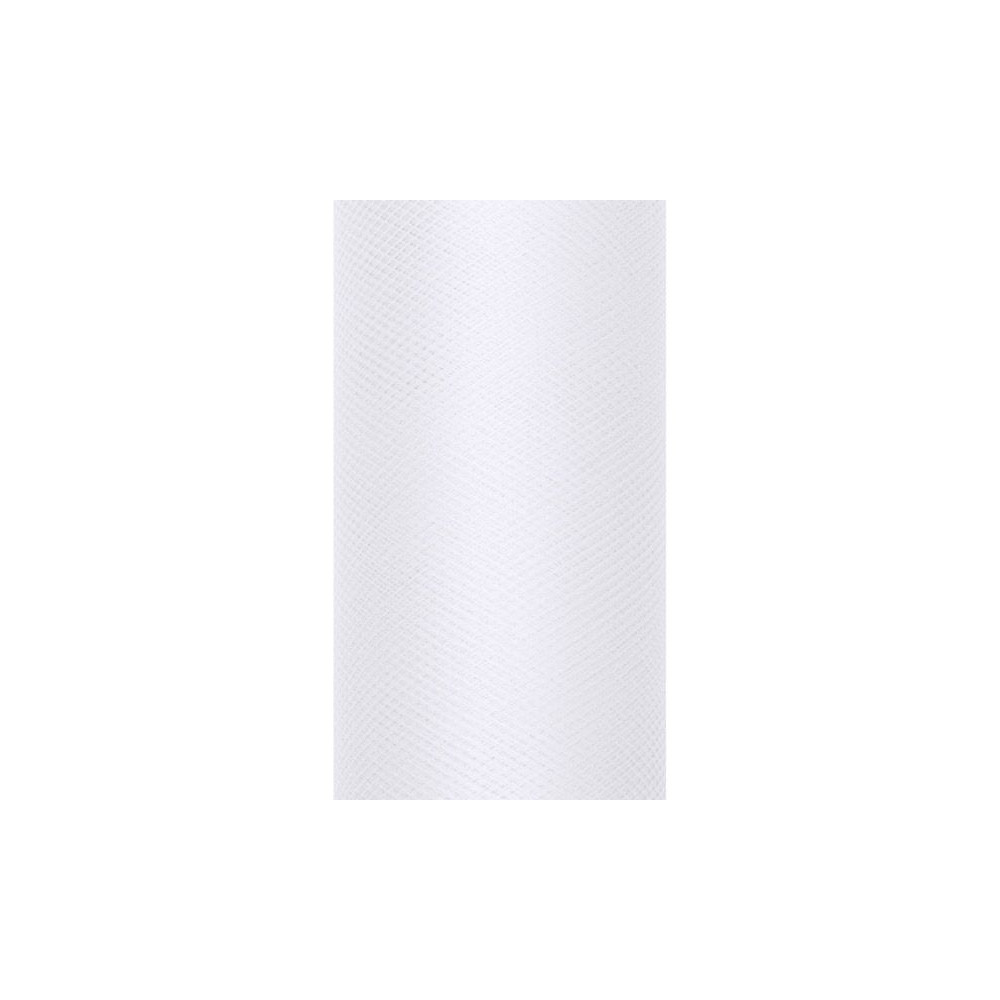Decorative Tulle 15 cm x 9 m 008 White