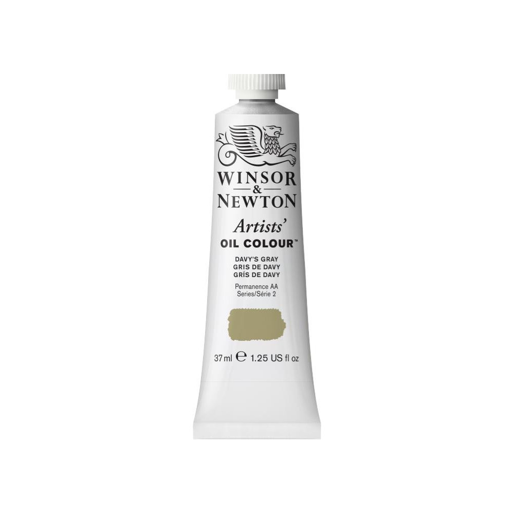 Farba olejna Artists' Oil Colour - Winsor & Newton - Davy's Gray, 37 ml