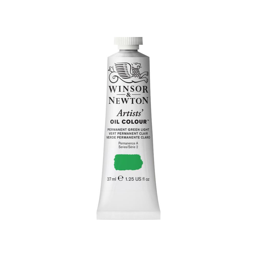 Farba olejna Artists' Oil Colour - Winsor & Newton - Permanent Green Light, 37 ml