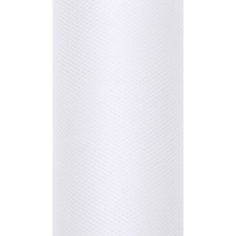 Decorative Tulle 30 cm x 9 m 008 White