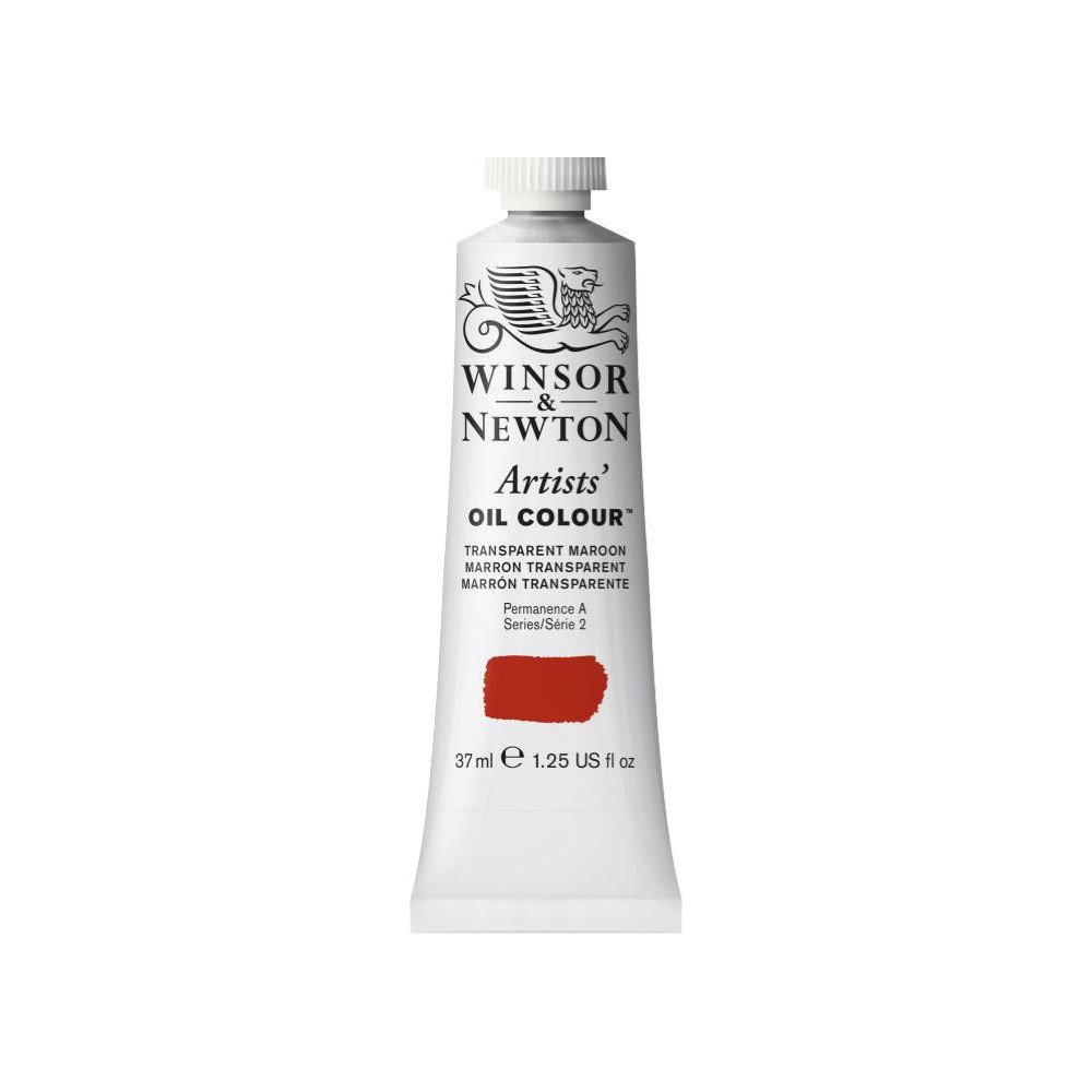 Farba olejna Artists' Oil Colour - Winsor & Newton - Transparent Maroon, 37 ml