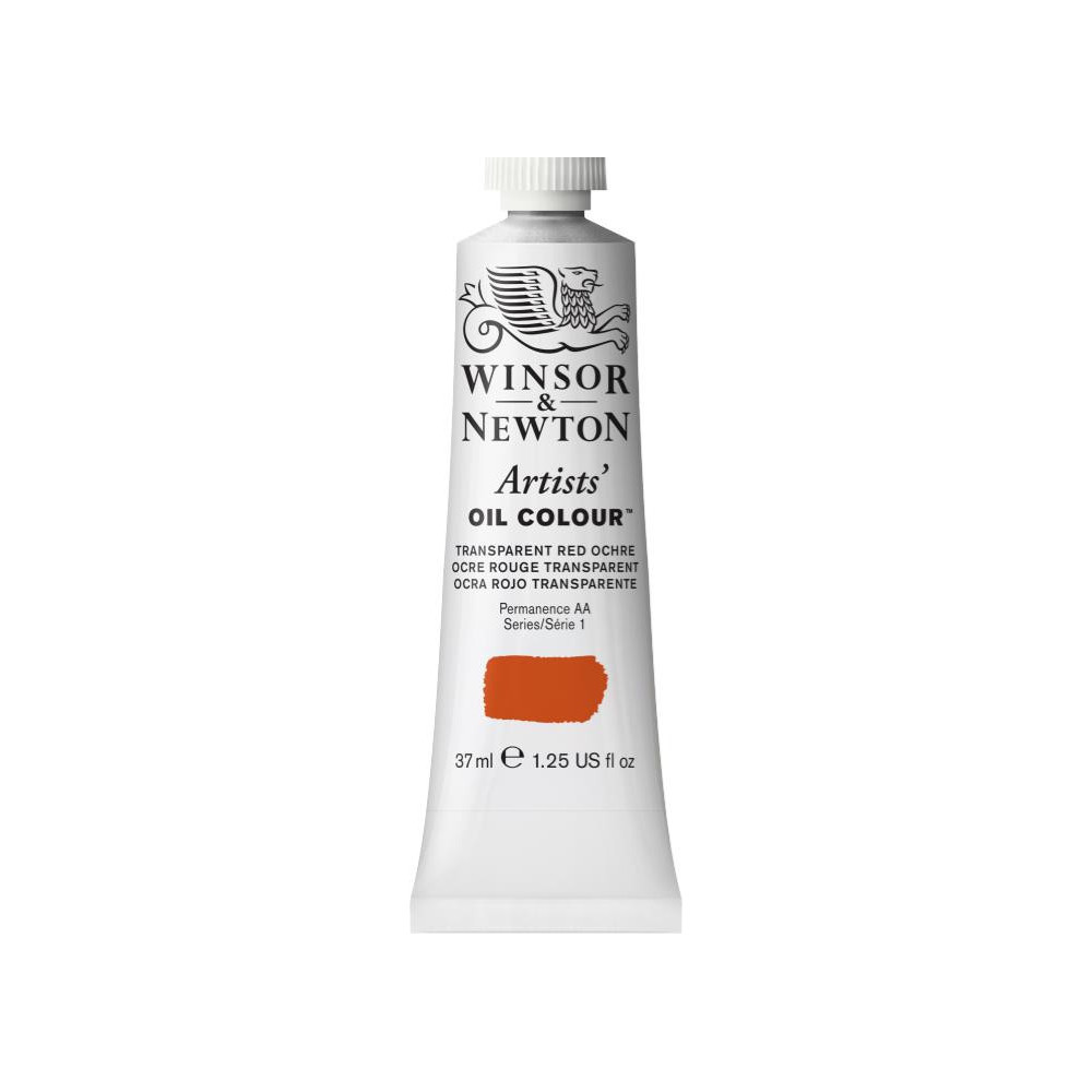 Farba olejna Artists' Oil Colour - Winsor & Newton - Transparent Red Ochre, 37 ml