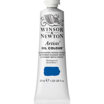 Farba olejna Artists' Oil Colour - Winsor & Newton - Ultramarine Green Shade, 37 ml