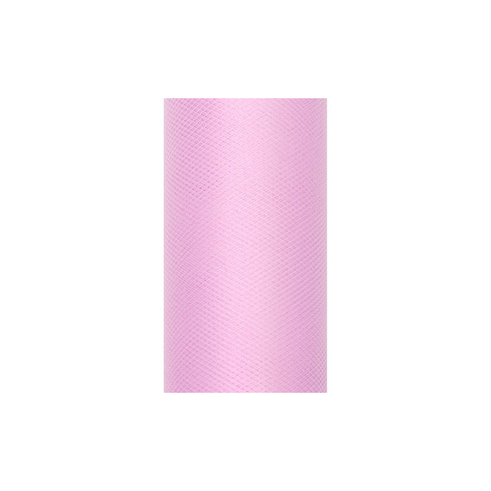 Tiul dekoracyjny 30 cm - jasnoróżowy, 9 m