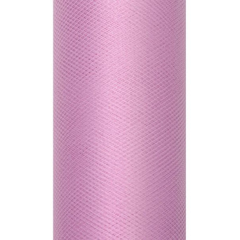 Tiul dekoracyjny 30 cm - pudrowy róż, 9 m