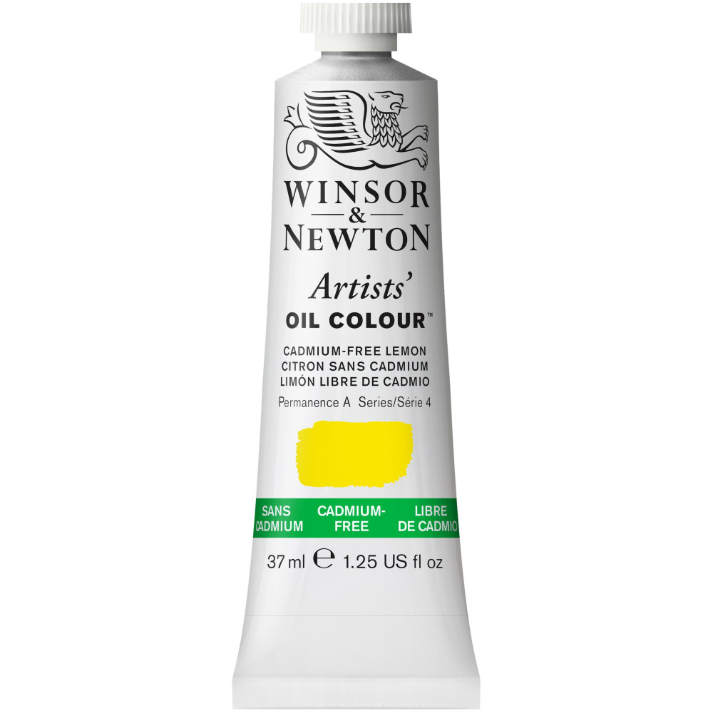 Farba olejna Artists' Oil Colour - Winsor & Newton - Cadmium Free Lemon, 37 ml