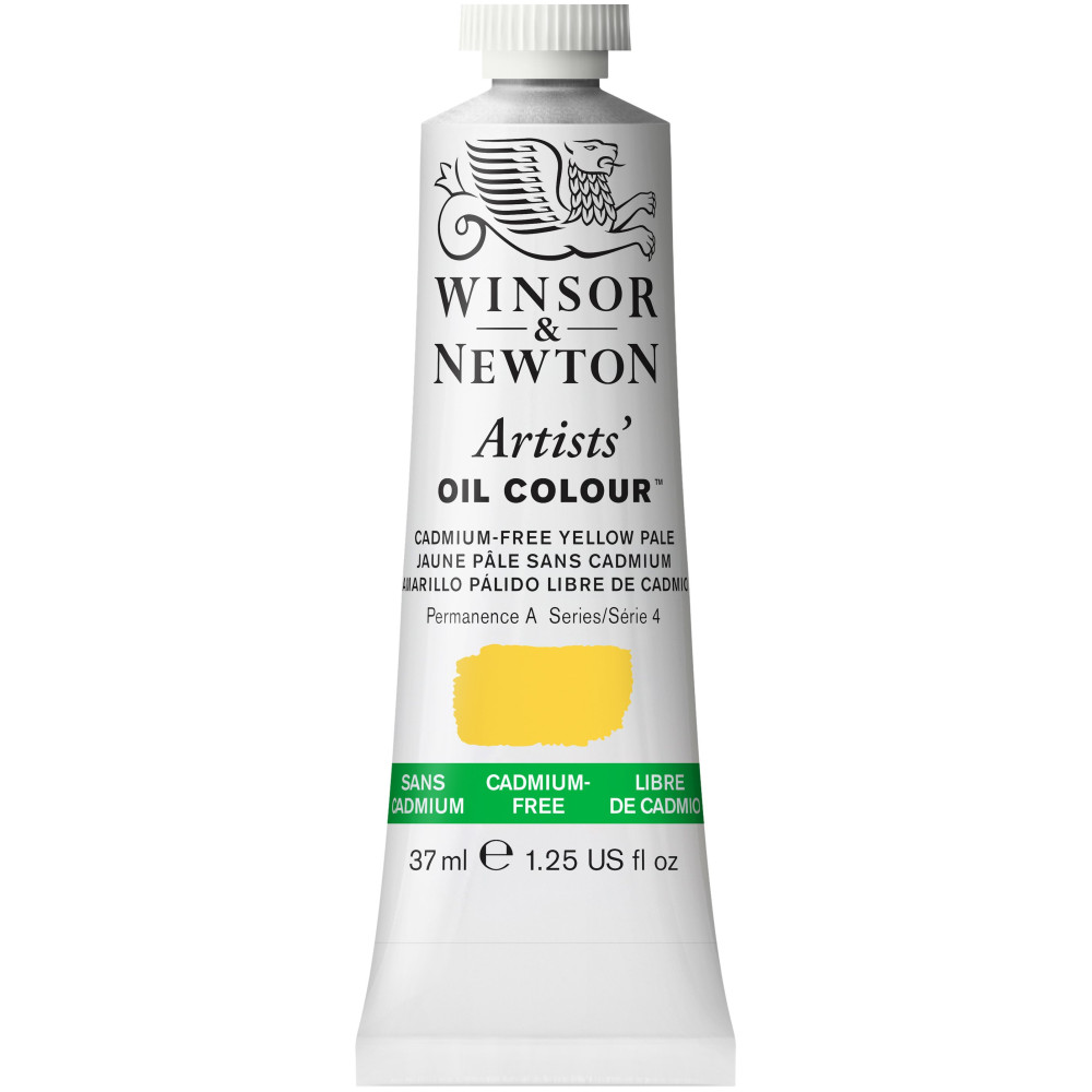 Farba olejna Artists' Oil Colour - Winsor & Newton - Cadmium Free Yellow Pale, 37 ml