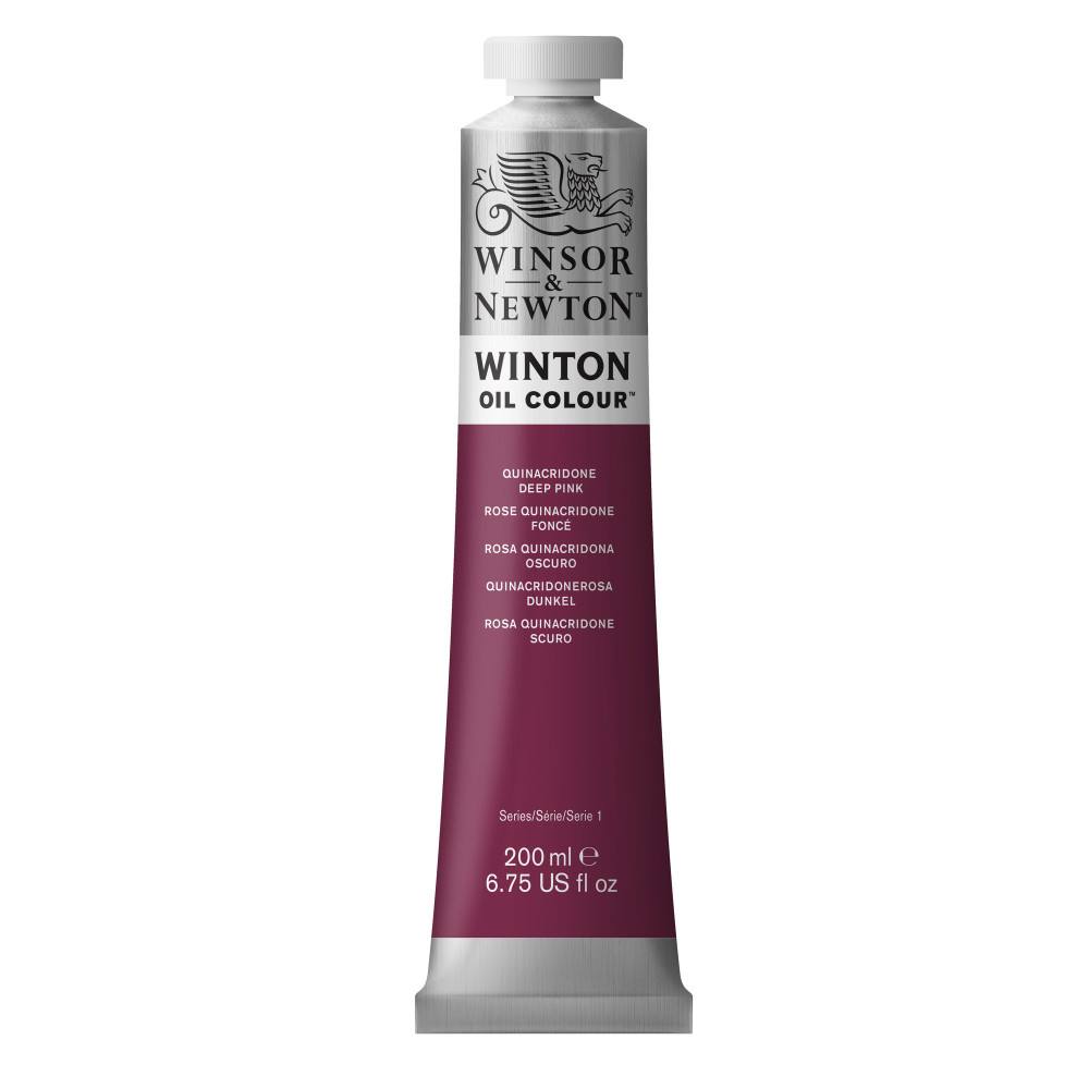 Farba olejna Winton Oil Colour - Winsor & Newton - Quinacridone Deep Pink, 200 ml