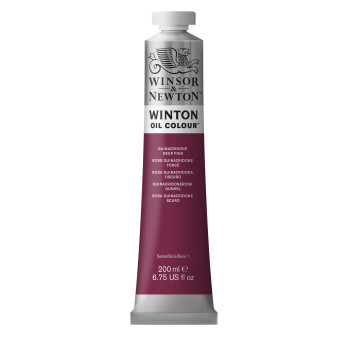 Farba olejna Winton Oil Colour - Winsor & Newton - Quinacridone Deep Pink, 200 ml