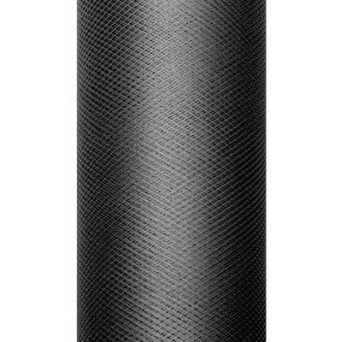 Tiul dekoracyjny 30 cm - czarny, 9 m