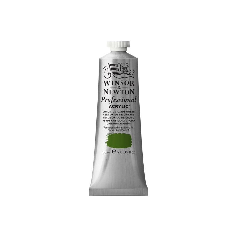 Farba akrylowa Professional Acrylic - Winsor & Newton - Chromium Oxide Green, 60 ml