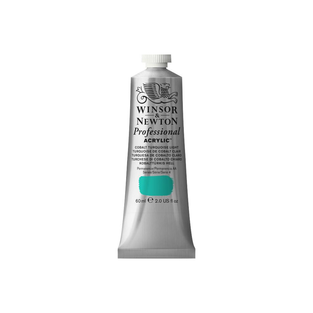 Acrylic paint Professional Acrylic - Winsor & Newton - Cobalt Turquoise Deep, 60 ml