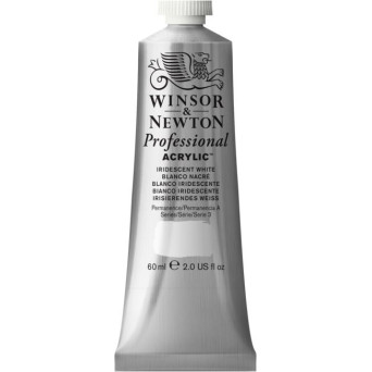 Farba akrylowa Professional Acrylic - Winsor & Newton - Iridescent White, 60 ml