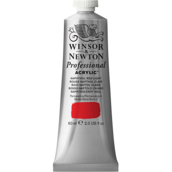 Acrylic paint Professional Acrylic - Winsor & Newton - Naphthol Red Light, 60 ml