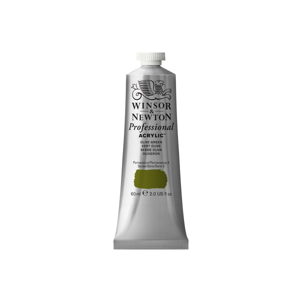 Acrylic paint Professional Acrylic - Winsor & Newton - Olive Green, 60 ml