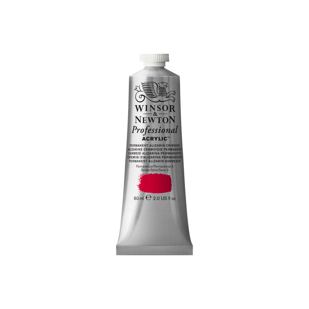 Farba akrylowa Professional Acrylic - Winsor & Newton - Permanent Alizarin Crimson, 60 ml