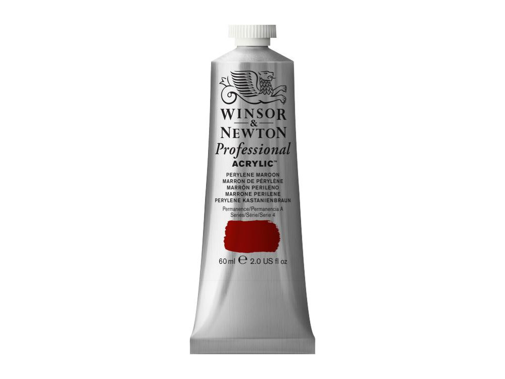 Farba akrylowa Professional Acrylic - Winsor & Newton - Perylene Maroon, 60 ml