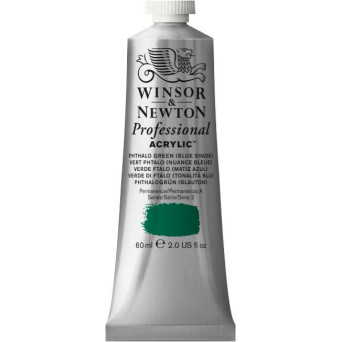 Acrylic paint Professional Acrylic - Winsor & Newton - Phthalo Blue Green Shade, 60 ml