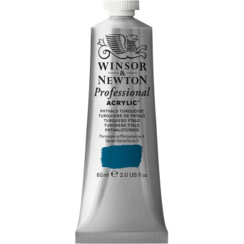 Farba akrylowa Professional Acrylic - Winsor & Newton - Phthalo Turquoise, 60 ml