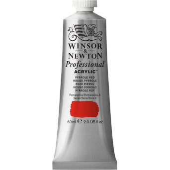 Farba akrylowa Professional Acrylic - Winsor & Newton - Pyrrole Red, 60 ml