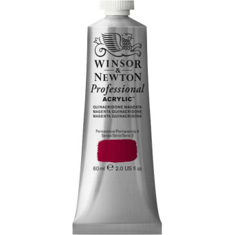Farba akrylowa Professional Acrylic - Winsor & Newton - Quinacridone Magenta, 60 ml