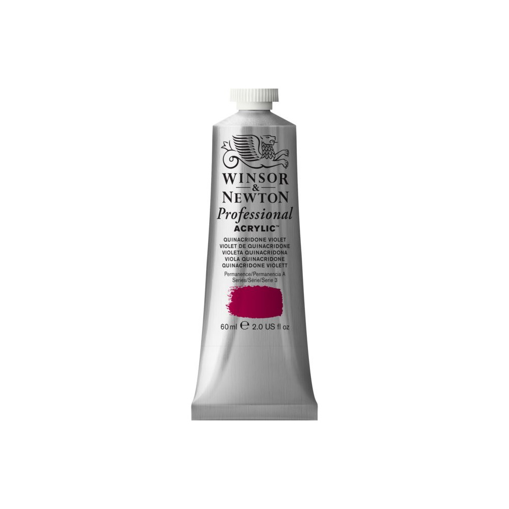 Acrylic paint Professional Acrylic - Winsor & Newton - Quinacridone Violet, 60 ml