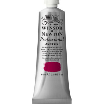 Acrylic paint Professional Acrylic - Winsor & Newton - Quinacridone Violet, 60 ml