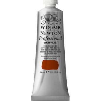 Acrylic paint Professional Acrylic - Winsor & Newton - Red Iron Oxide, 60 ml