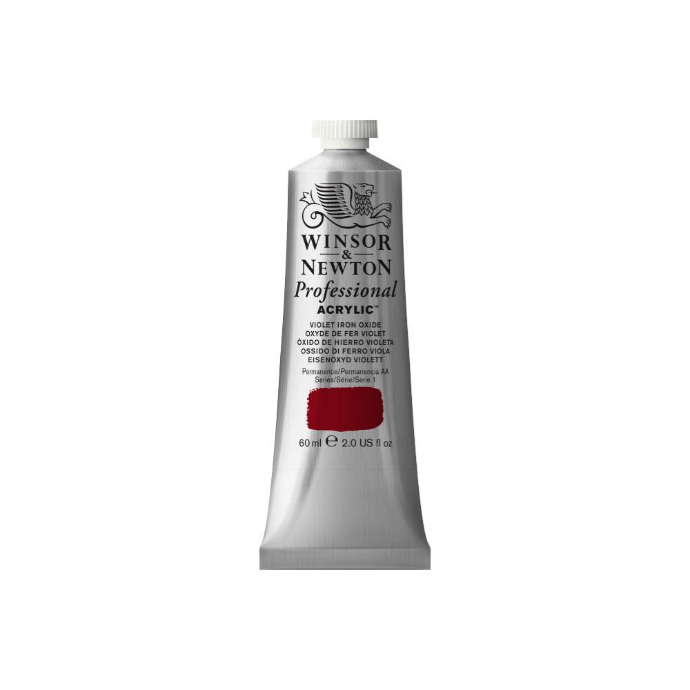 Farba akrylowa Professional Acrylic - Winsor & Newton - Violet Iron Oxide, 60 ml