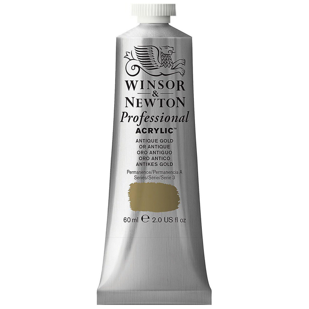 Farba akrylowa Professional Acrylic - Winsor & Newton - Antique Gold, 60 ml