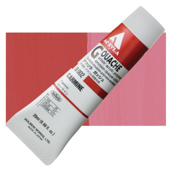 Acryla Gouache paint - Holbein - Carmine, 20 ml