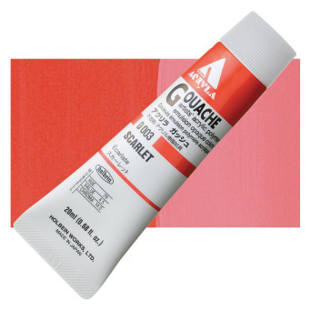 Farba gwasz Acryla Gouache - Holbein - Scarlet, 20 ml