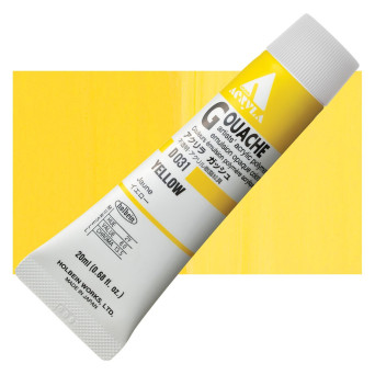 Acryla Gouache paint - Holbein - Yellow, 20 ml