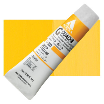 Farba gwasz Acryla Gouache - Holbein - Deep Yellow, 20 ml