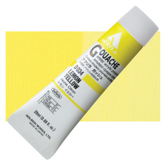 Acryla Gouache paint - Holbein - Lemon Yellow, 20 ml