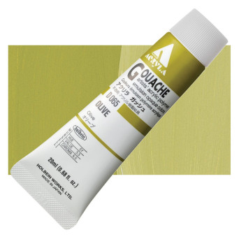 Farba gwasz Acryla Gouache - Holbein - Olive, 20 ml