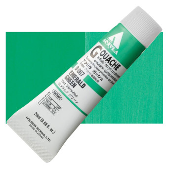 Acryla Gouache paint - Holbein - Emerald Green, 20 ml