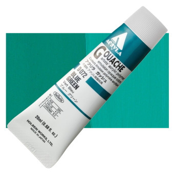 Farba gwasz Acryla Gouache - Holbein - Blue Green, 20 ml