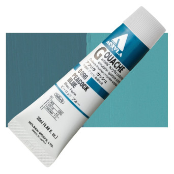 Acryla Gouache paint - Holbein - Peacock Blue, 20 ml