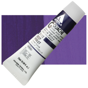 Farba gwasz Acryla Gouache - Holbein - Deep Violet, 20 ml