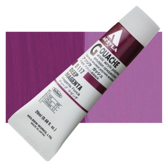 Acryla Gouache paint - Holbein - Deep Magenta, 20 ml
