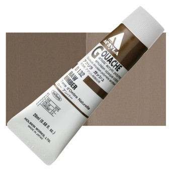 Acryla Gouache paint - Holbein - Raw Umber, 20 ml